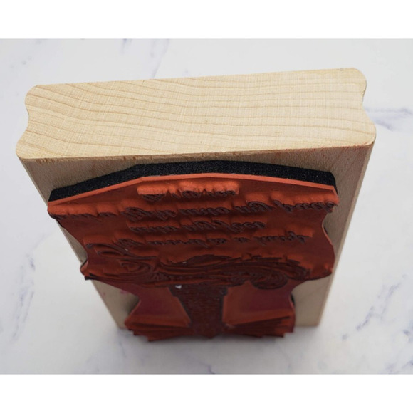 Religious Light House Rubber Stampede Wood Stamp Thy Word is a Lamp Psalms - Picture 2 of 7